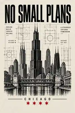No Small Plans blueprint skyline design